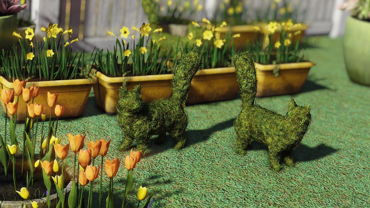 Fallout's tweet photo. The cat's out of the bag - August's C.A.M.P. Creation theme is...gardening! #Fallout76

Submit your C.A.M.P.s on our Discord by August 25 for a chance to be featured on social media in September. <https://t.co/naq3wGsqv7> https://t.co/m0o2OG4le5
