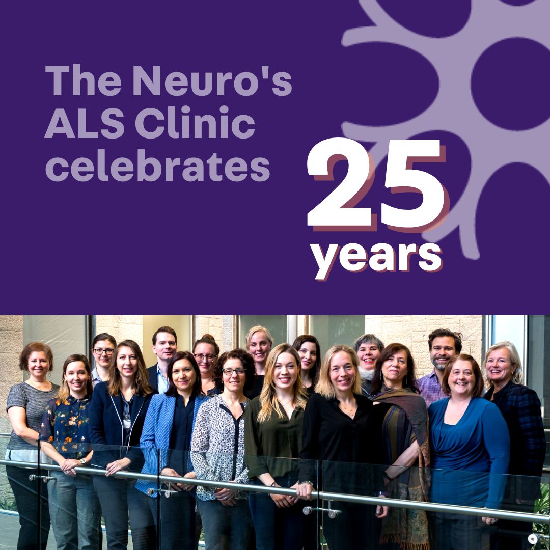 NeuroCRU's tweet photo. The Neuro's #ALS clinic has been a trailblazer in developing multidisciplinary care and #genetic counseling in Canada. It helped to shape the CRU's focus on ALS trials including a first-of-its-kind Phase 1 unit for ALS. Congrats to the team!  Read more: https://t.co/ekT83oGMWa https://t.co/43CQ3Jzdyc
