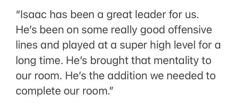Asked Steelers C Mason Cole about guard Isaac Seumalo today. The buzz around Seumalo in this camp just keeps, well, buzzing.