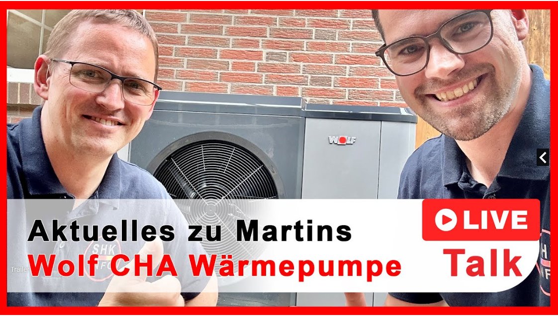 WOLF Heizung, Klima, Lüftung (@wolf_gmbh) on Twitter photo Gleich geht's los🥳: Der Live Talk von und mit Martin von #SHKInfo und <a href="/WestermairSimon/">Simon Westermair</a> zu den Themen Auslegung, Installation, Inbetriebnahme einer WOLF #Wärmepumpe: 🔧youtube.com/live/NGrIE6C0G…
#EureFragen #WolfCHA #Live Gleich geht's los🥳: Der Live Talk von und mit Martin von #SHKInfo und <a href="/WestermairSimon/">Simon Westermair</a> zu den Themen Auslegung, Installation, Inbetriebnahme einer WOLF #Wärmepumpe: 🔧youtube.com/live/NGrIE6C0G…
#EureFragen #WolfCHA #Live