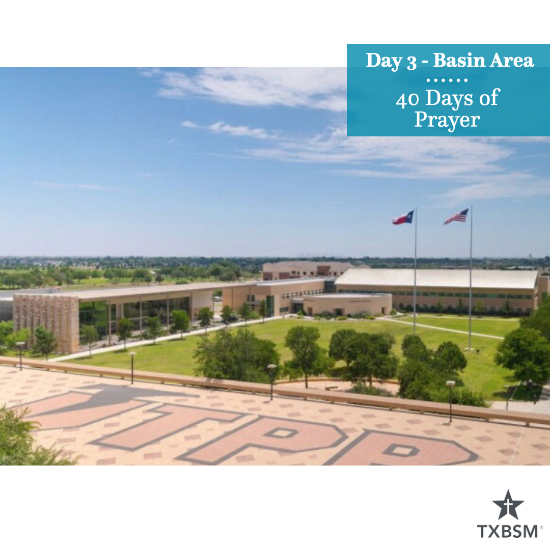 txbsm's tweet photo. 40 Days of Prayer, Day 3 

▸ University of Texas El Paso BSM
▸ El Paso Community College (UTEP staff)
▸ Basin Area BSM (UT Permian Basin and Midland College)

#TXBSM @TexasBaptists https://t.co/dI3JXxaOWP