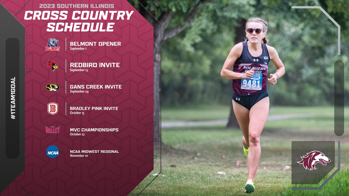 Take a 👀 at our 2023 Cross Country schedule! 📅

#Salukis