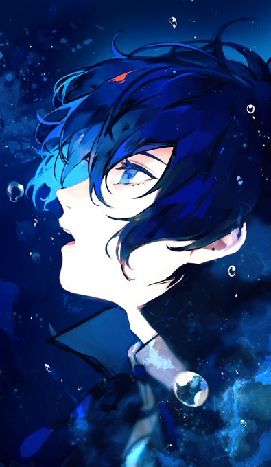 「blue theme bubble」 illustration images(Popular)