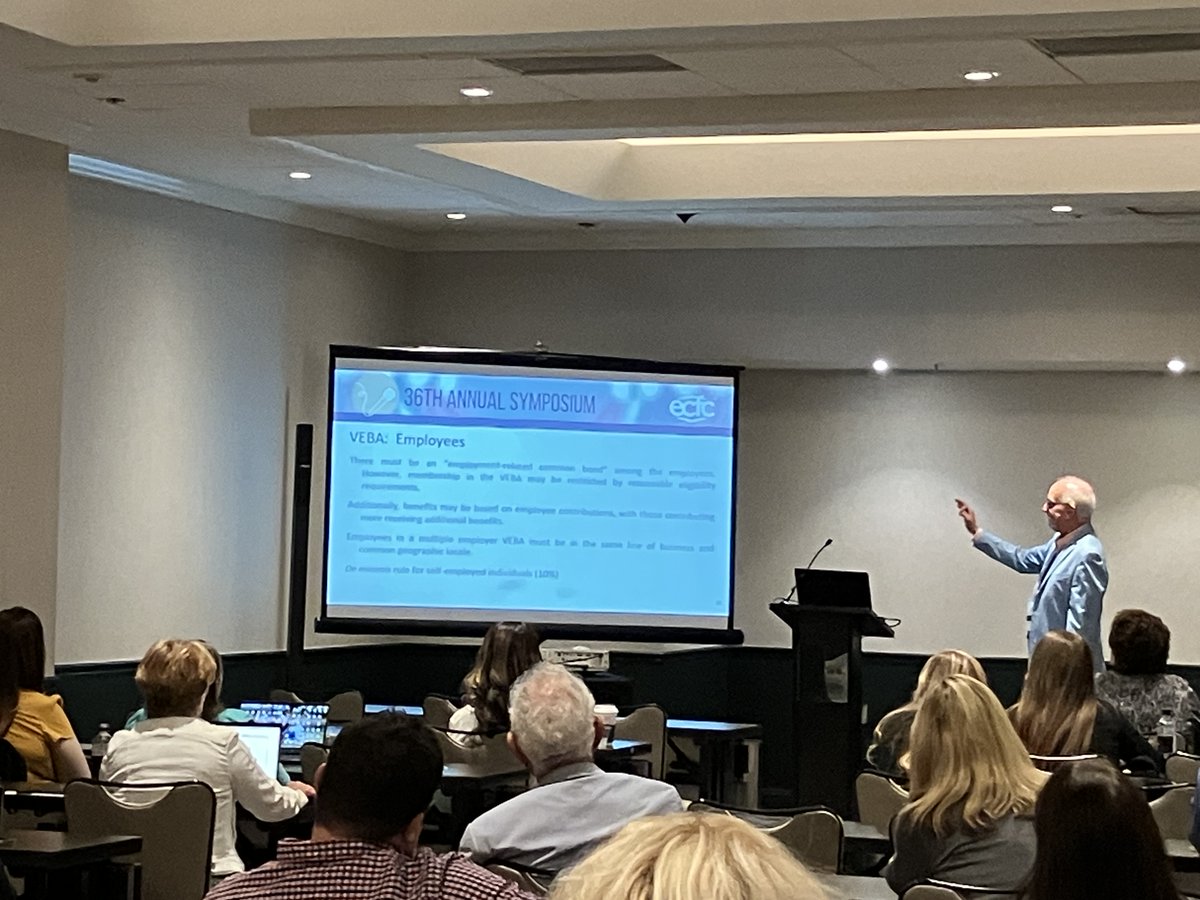 GoECFC's tweet image. Digging into the details of #MEWAs with presenter Andrew Ky Haynes 
@haynesbenefits including the difference between association based MEWAs and corporate MEWAs, housing new plans for MEWAs, the effect it has (or doesn’t) on account-based plans and more. #GoECFC