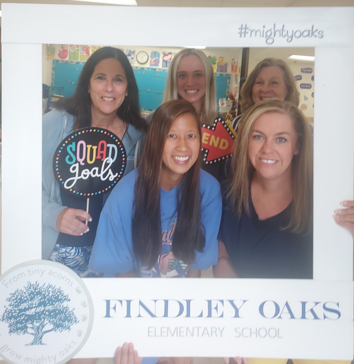 FOES_Principal's tweet photo. Our 1st grade team is ready! #TEACHERSAREBACK @FindleyOaks #EngageConnectGrow https://t.co/22Zf46JMPy
