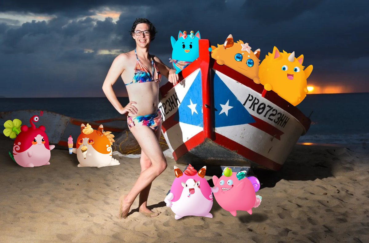 immaraffitup's tweet photo. 🧵
Since the release of Axie Origin, I have been working on this project called @axie_irl. I thought it would be a great concept to have our adorable virtual pets in photos with us irl. I started this project in September of last year, unfortunately, I experienced artist block https://t.co/TsoZzIH8pH