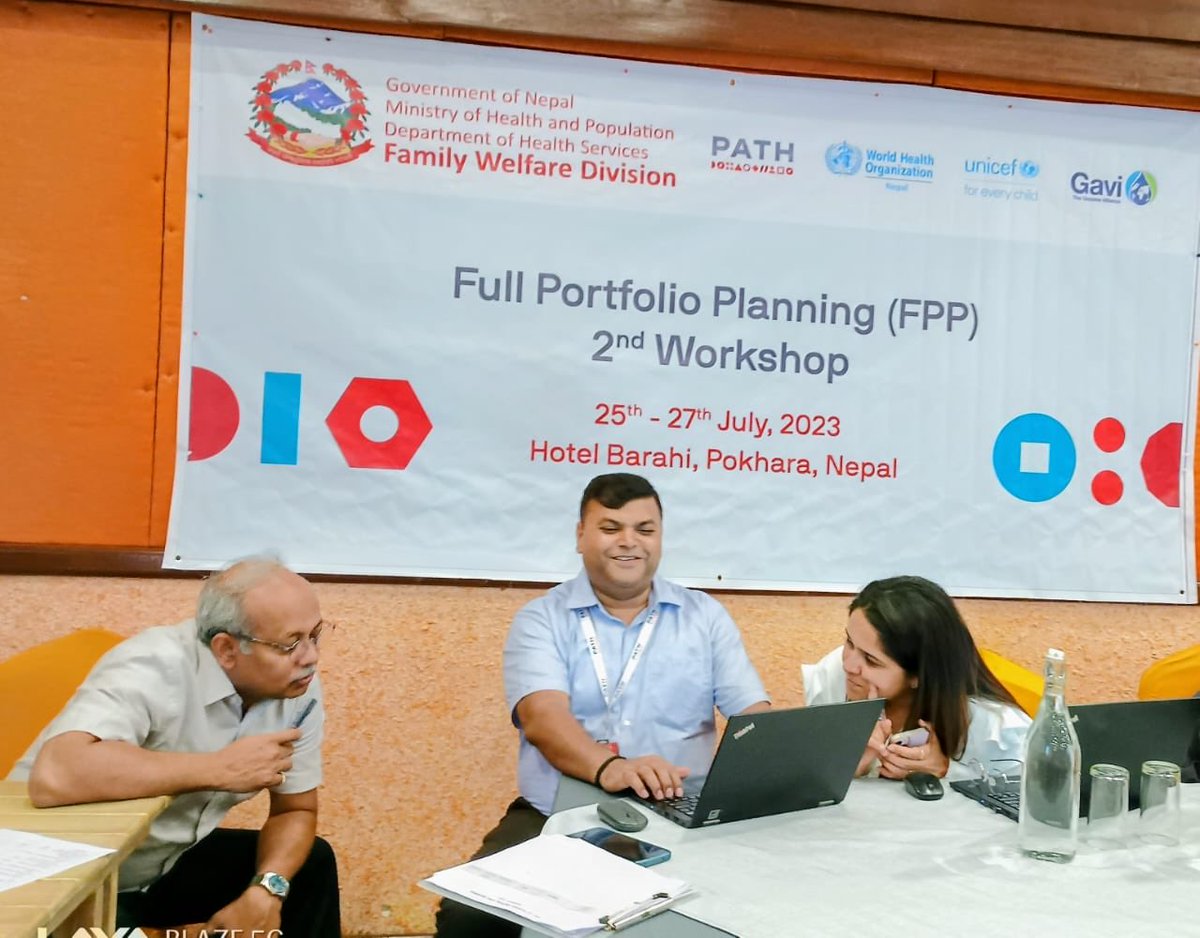 PATH working on the (FPP) full portfolio planning for Nepal, with GAVI support .
