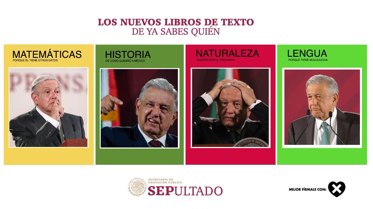 ResistenciaCMx's tweet photo. Los nuevos libros de texto de la @SEP_mx son una herramienta más de politiquería.

¡Basta de condenar a México a la ignorancia y al retroceso!

A nuestros niños y jovenes se les debe de enseñar robótica, ciencia, ingeniería e inteligencia artificial.

El aspiracionismo es bueno y más en la educación.

#MéxicoMereceMás