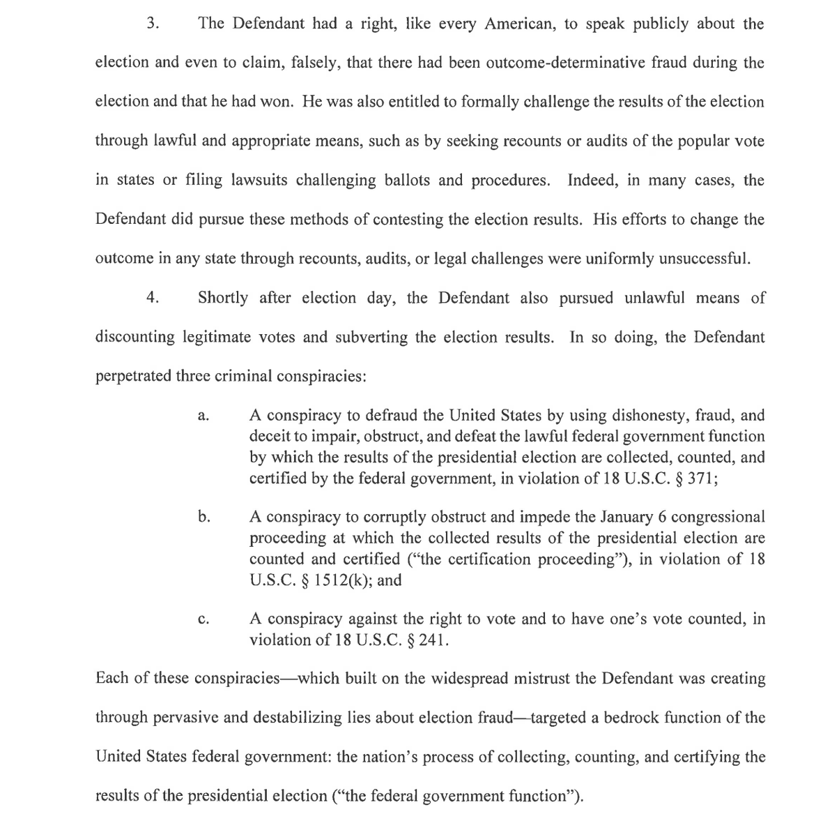 atrupar's tweet photo. @robbysoave you might want to read page 2, where Smith makes clear that Trump is not being charged for anything he said https://t.co/hf2WR2f8I5