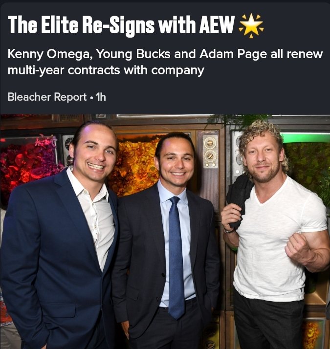 OTTRMobb's tweet photo. The elite resigns to #AEW to multi-year deals

#WrestlingTwitter
#WrestlingCommunity #AEWDynamite  #SupportOTTR #SupportLocalPodcasts  #BlackOwnedPodcast #wrestlingnews #PodMobb #MobbAboveAll #WrestleUNIVERSE https://t.co/LrT1mtwKgq