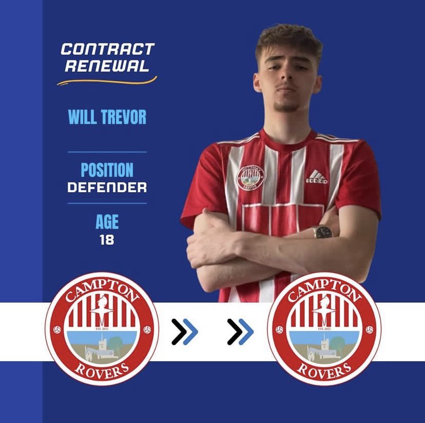 🤝 Trevor rejoins 🔴⚪️

After a fantastic first season in men’s football, Will has rejoined for another year in red and white, this time taking on the responsibility of social media manager 📱

Find out more about the squad for next season at camptonrovers.co.uk 🌐