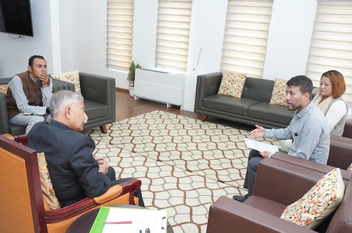 Sh. Deldan apprised the HLG of the hurdles they are facing in organising the LG Cup Super League 2023 in Kargil owing to presence of bomb shells around the Football Astroturf, Khurbathang Kargil.