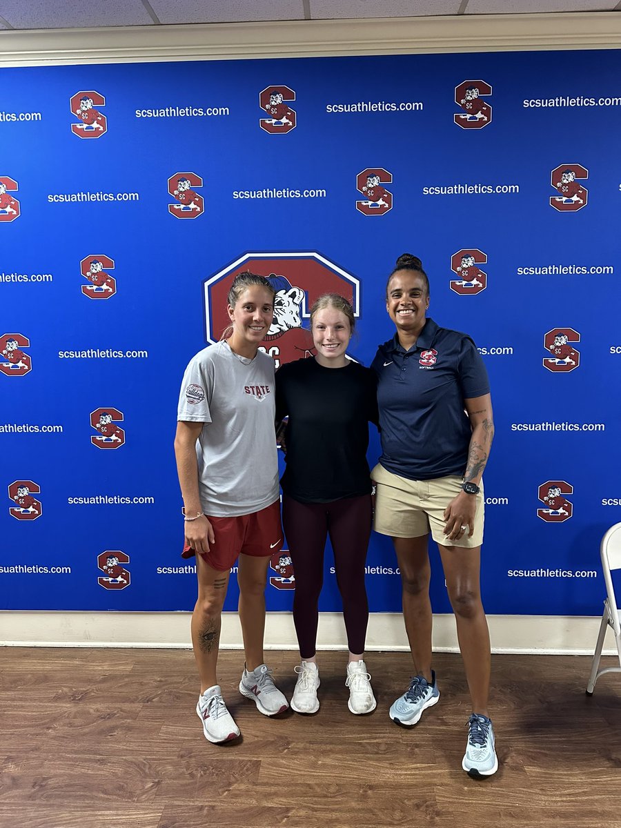 I had a great visit today at <a href="/SCSTATE1896/">SC State University</a>!! Thank you so much to <a href="/TSMatt7/">Tat</a> and <a href="/coach_duke22/">CoachDuke</a> for showing me around! 
@Crushers_Dorgan
