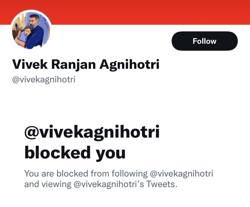 @Souvik_INC @bhanukumaar @vivekagnihotri Before I could say anything, this guy blocked me. 🤷‍♀️