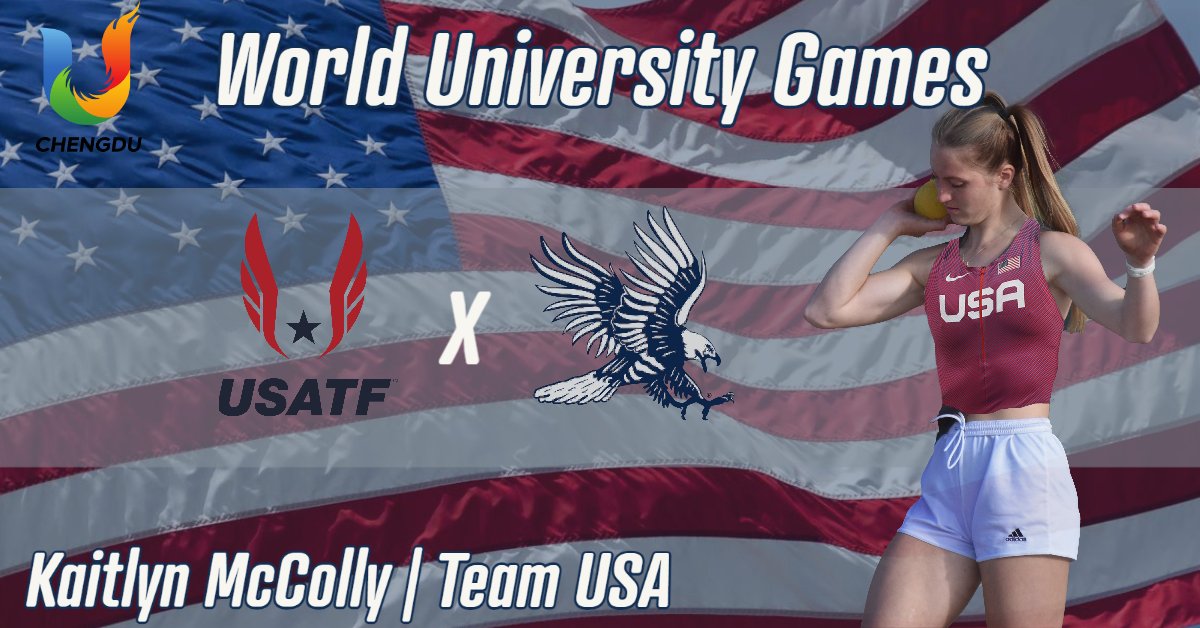 🇺🇸 | NAIA National Champion Kaitlyn McColly is set to represent Team USA at the FISU World University Games in Chengdu, China over the weekend.

Check out the details here↙️
dsubluehawks.com/sports/wtrack-…