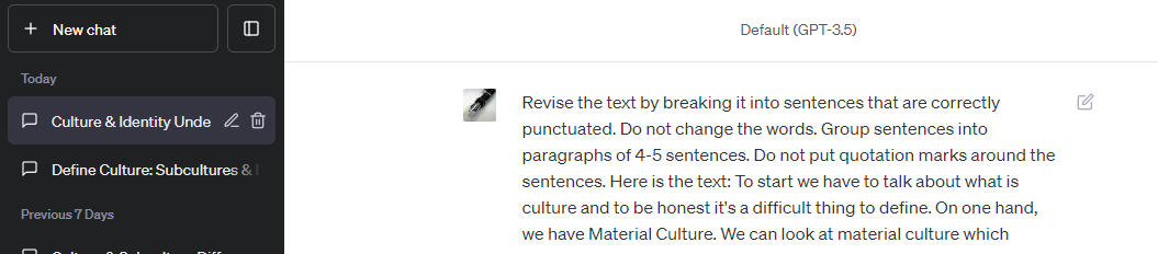 PolyHolmgren's tweet image. Using AI to save a lot of time this morning. Edited a YouTube video transcript for sentence breaks and then paragraph groupings. Students can watch and answer embedded questions via @EdPuzzle and textmark/annotate on paper. #PolySolves @PasadenaPoly