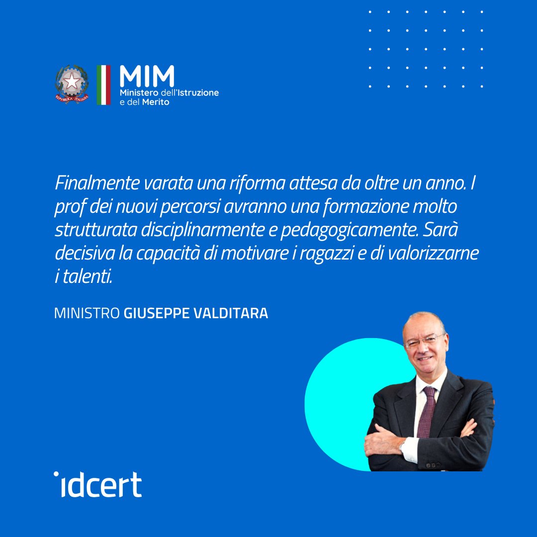 idcertofficial's tweet photo. 🎓🎓 Riforma nella formazione degli insegnanti secondari in Italia! Il DPCM è firmato, segnando un passo avanti significativo nell'#EducazioneInItalia. Leggi tutto sul nostro blog: https://t.co/7YMopSVcZb #RiformaDocenti https://t.co/onLXhXbBw0