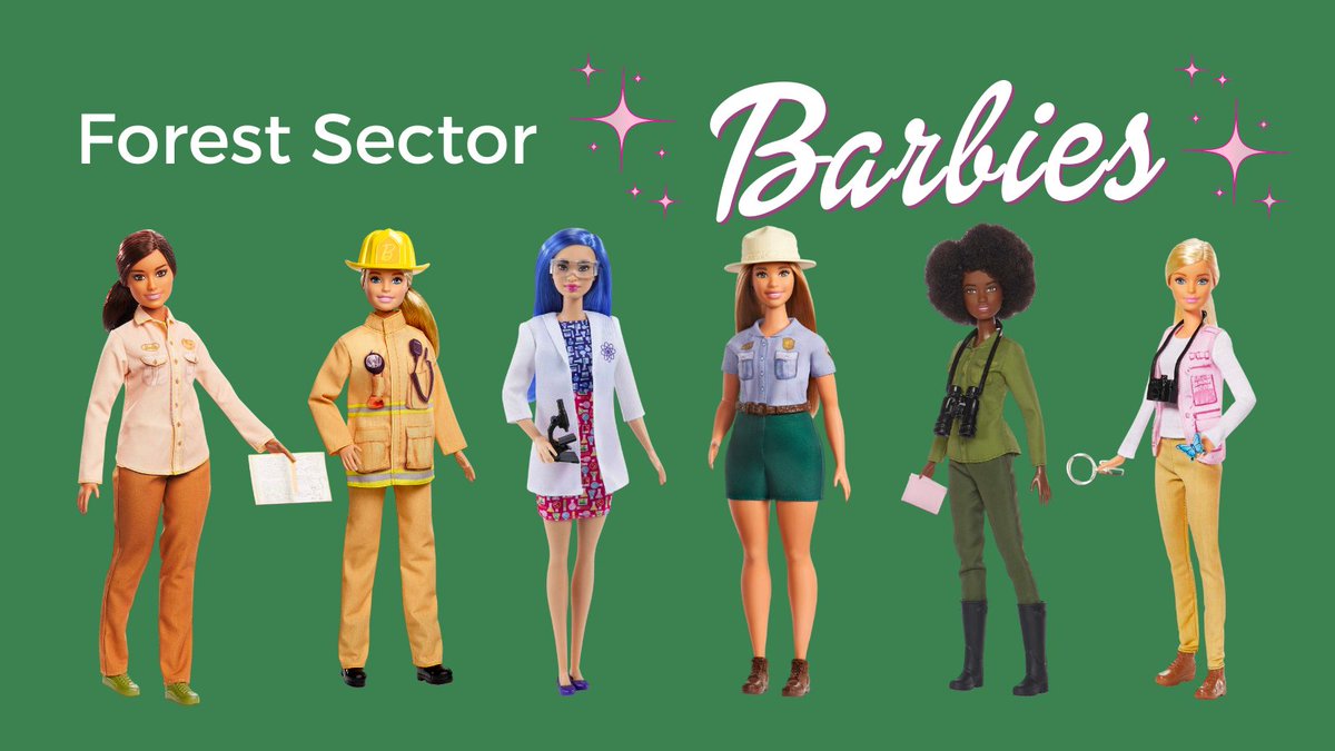 StateForesters's tweet photo. Come on, Barbie, let's go protect and manage forests! 🌳 

Barbie teaches young girls that they can be anything—so why not pursue a career in forestry? It's a lifetime investment in our planet, often with some of the most beautiful views in the world. https://t.co/NRcI1yJrWw
