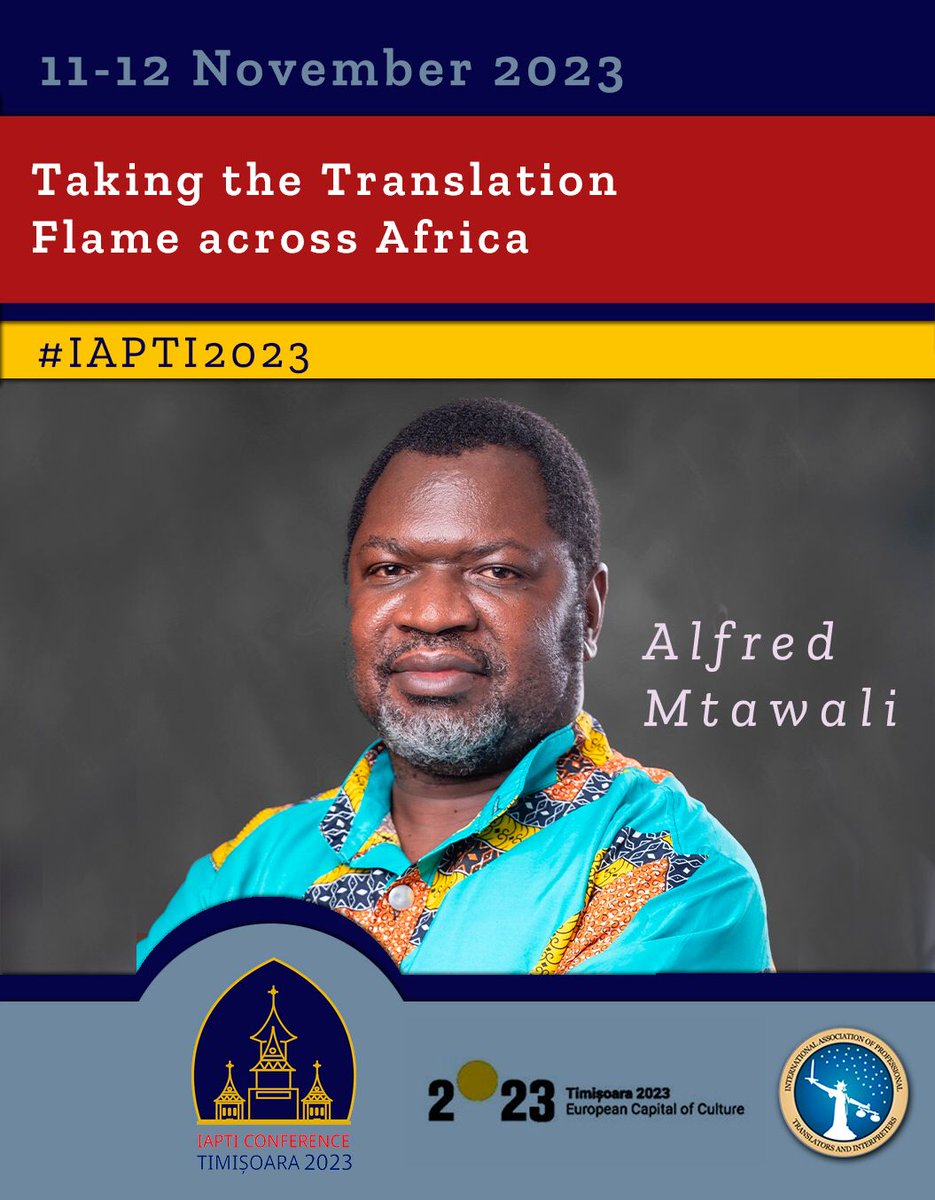 📢Meet our speakers! #IAPTI2023 #Romania 🇷🇴 #xl8 #t9n <a href="/alfredmtawali/">CAN TRANSLATORS</a>