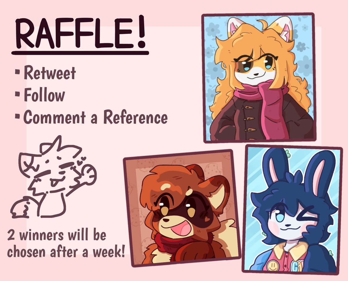 Saircii's tweet photo. ⭐ ART RAFFLE ⭐
there will be 2 winners!

TO ENTER:
• retweet
• follow
• comment a reference https://t.co/R1WaoL9StV