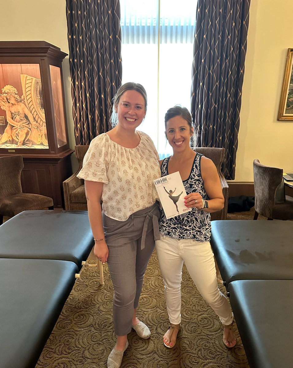 Athletico's tweet photo. Patricia is a PT student completing a 10-week Performing Arts clinical rotation with our #GrandRapids Knapps clinic. This weekend, she had the opportunity to provide backstage coverage for @DeosBallet before their show: Collide Series 23, along with Clinic Manager, Shannon! https://t.co/o6XHgpdHvT