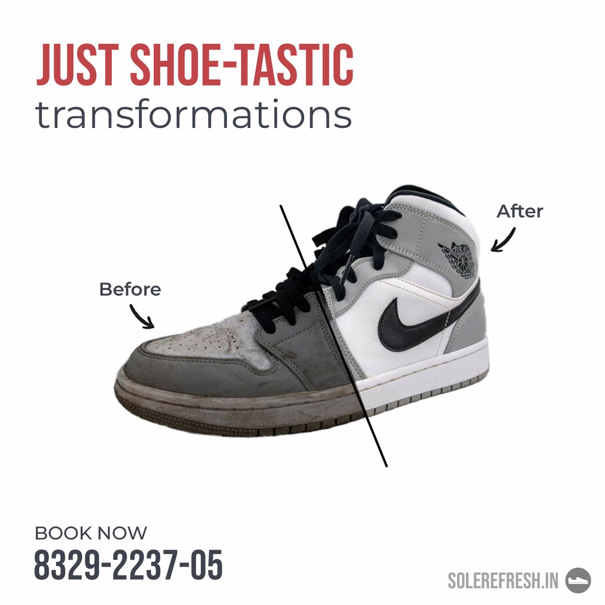 RefreshSole's tweet image. 🌈 Fresh, clean, and oh-so-satisfying! 😌 Witness the shoe transformation like never before! Say goodbye to the dirt and grime, and hello to the renewed brilliance! ✨ 

#solerefresh #shoecleaning #CleanKicks #NewLife #ReadyToRock #AfterCleaning #nashikkar #nashikcity #Nashik
