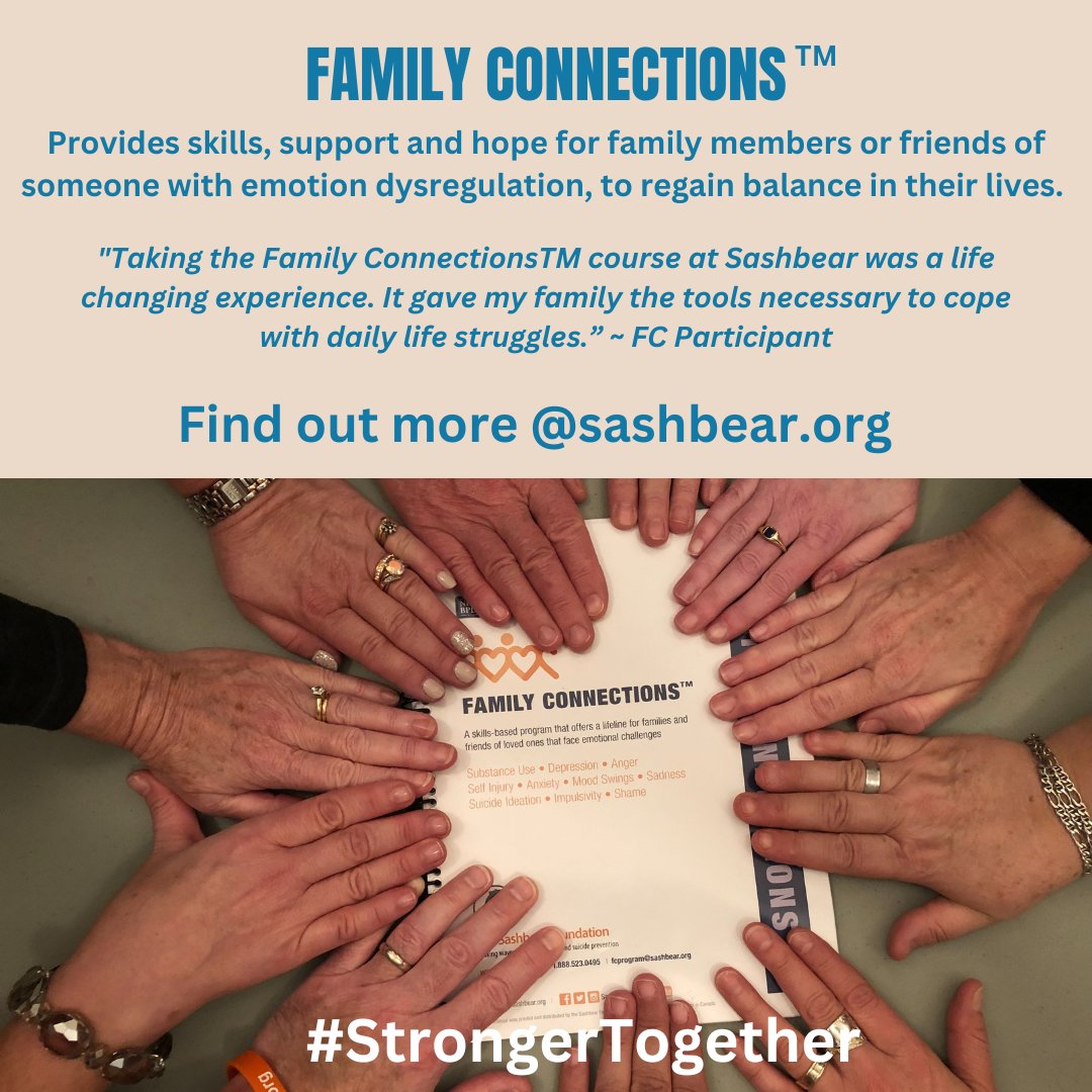 SashbearOrg's tweet image. 3 Family ConnectionsTM (FC) facilitators and Lynn Courey recently visited Adam Walsh on CBC's The Signal. Listen now buff.ly/3pWL9MR (10:45 mark) 

Sashbear oversees &amp;amp; provides the FC program in French &amp;amp; English in Canada.

#FamilyConnections #EndTheStigma #Skills #Hope