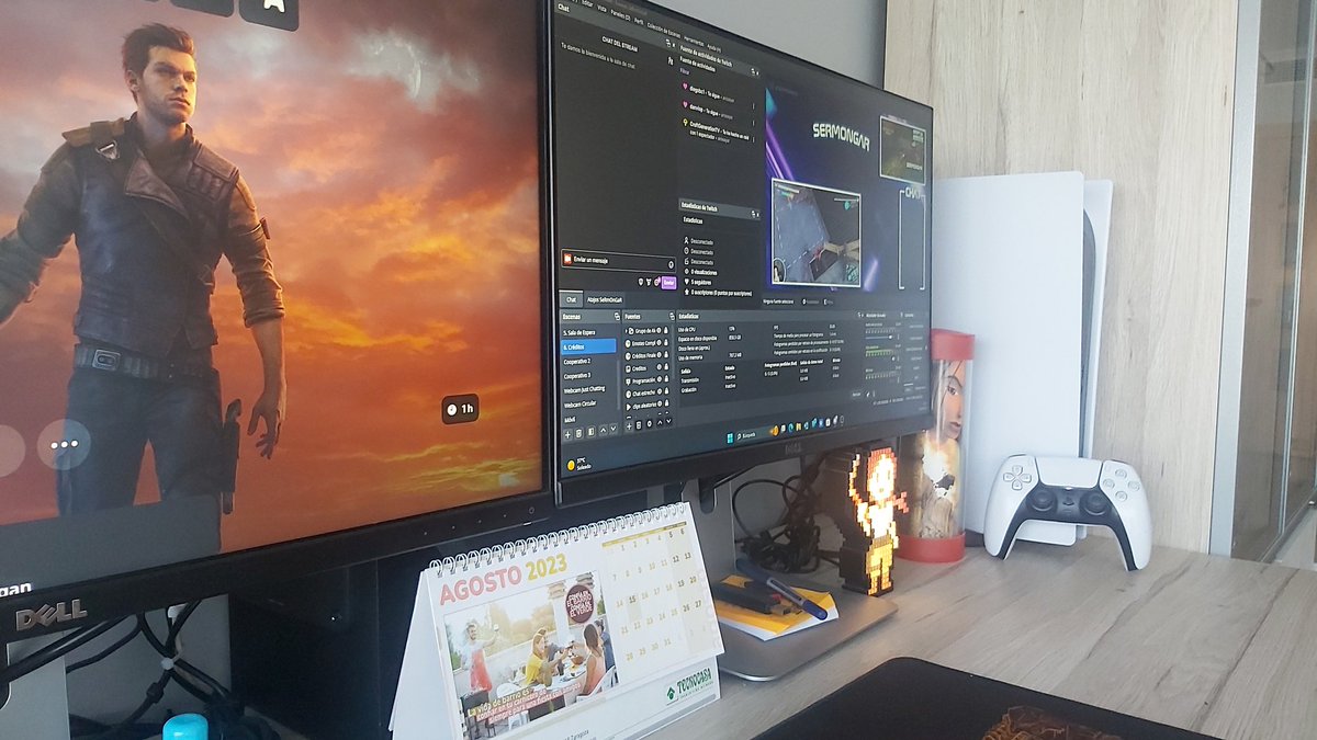 SeRmOnGaR's tweet photo. Todo listo para la segunda emisión de #StarWarsJediSurvivor 

🔴 En directo a través de https://t.co/Tj18wWJYPL

#StarWars #jedi #survivor #sony #playstation #PS5 https://t.co/ttPkB7aYfE