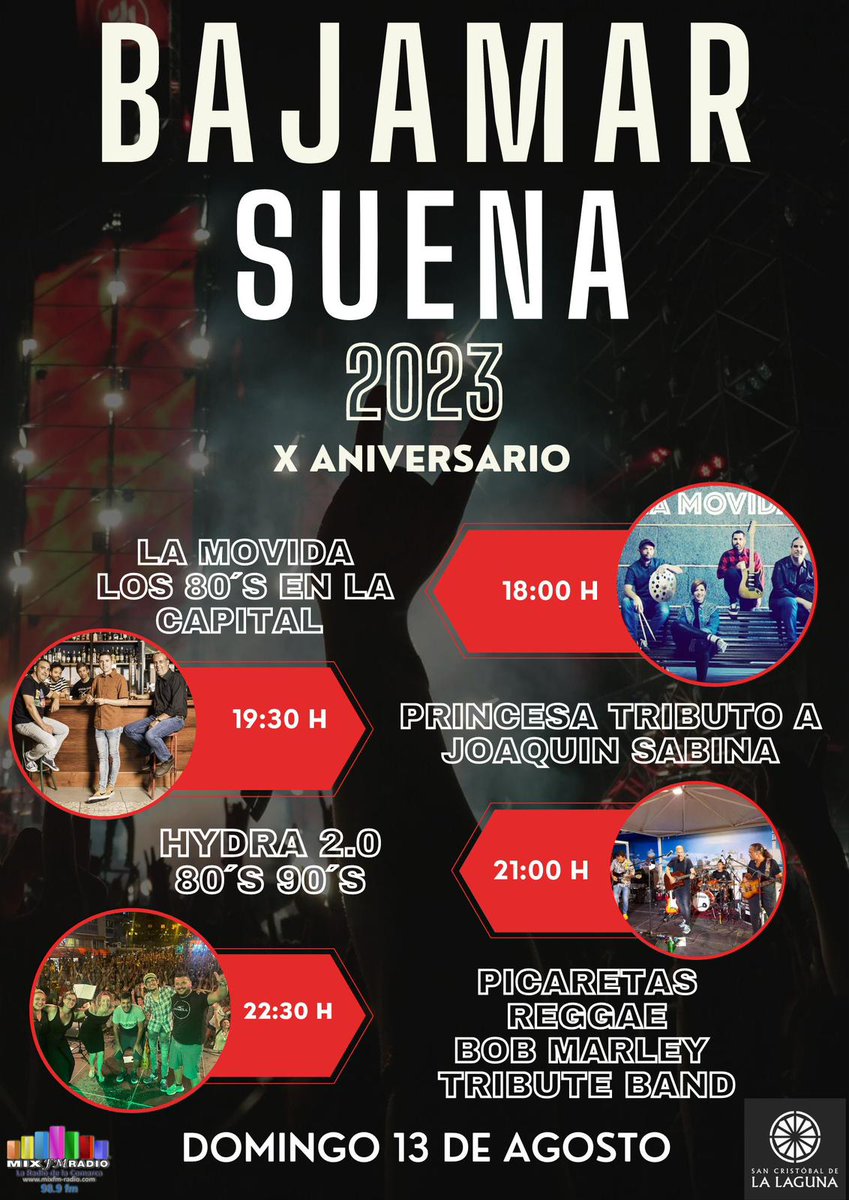 PicaretasR's tweet photo. Nos vemos el próximo 13 de agosto en Bajamar!!! Compartiendo cartel con auténticos grupazos!! Nos vemos allí!!!

#Bajamarsuena #Bajamar2023 https://t.co/URKXywi9rR