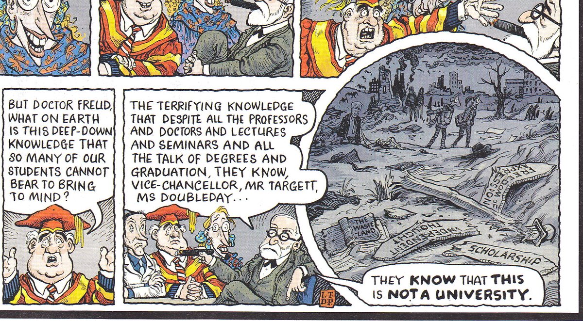 <a href="/DrJoGrady/">Jo Grady</a> UCEA have sanctioned the complete demolition of academic standards in UK universities - students graduating with incomplete marks, marks awarded by people not qualified to give them, all sanctioned by scab external examiners giving their stamp of approval to ersatz degrees
