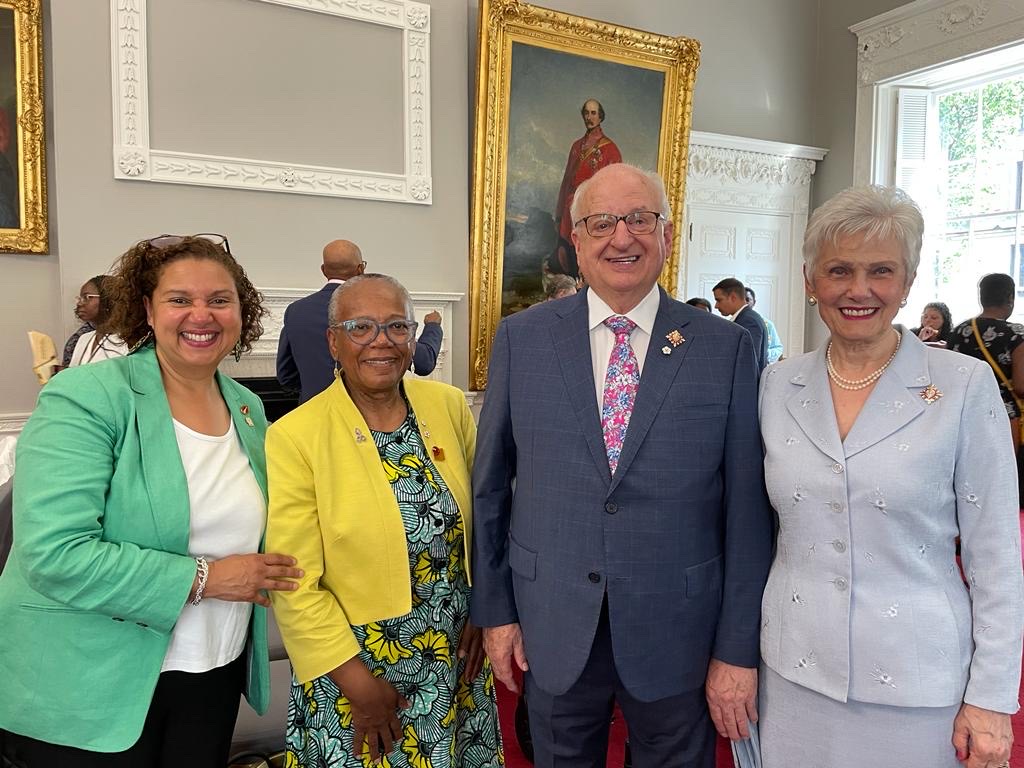 @SenatorWanda on Emancipation Day (and her birthday) in Province House with the Lieutenant Governor for Nova Scotia, Arthur Leblanc and his wife Patricia. African Nova Scotian Affairs @ANSA thank you for having us to mark this important day.