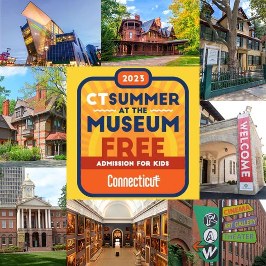 CTCIPInitiative's tweet photo. Please share with friends and family! Free entry for CT children 18 and under until September!
More info and the full list of participating museums here: https://t.co/Ur5IA10S5b
#summer2023 #freesummeractivities #childrenfriendly @UConnSPP @IMRP https://t.co/RAeUzPcxhu