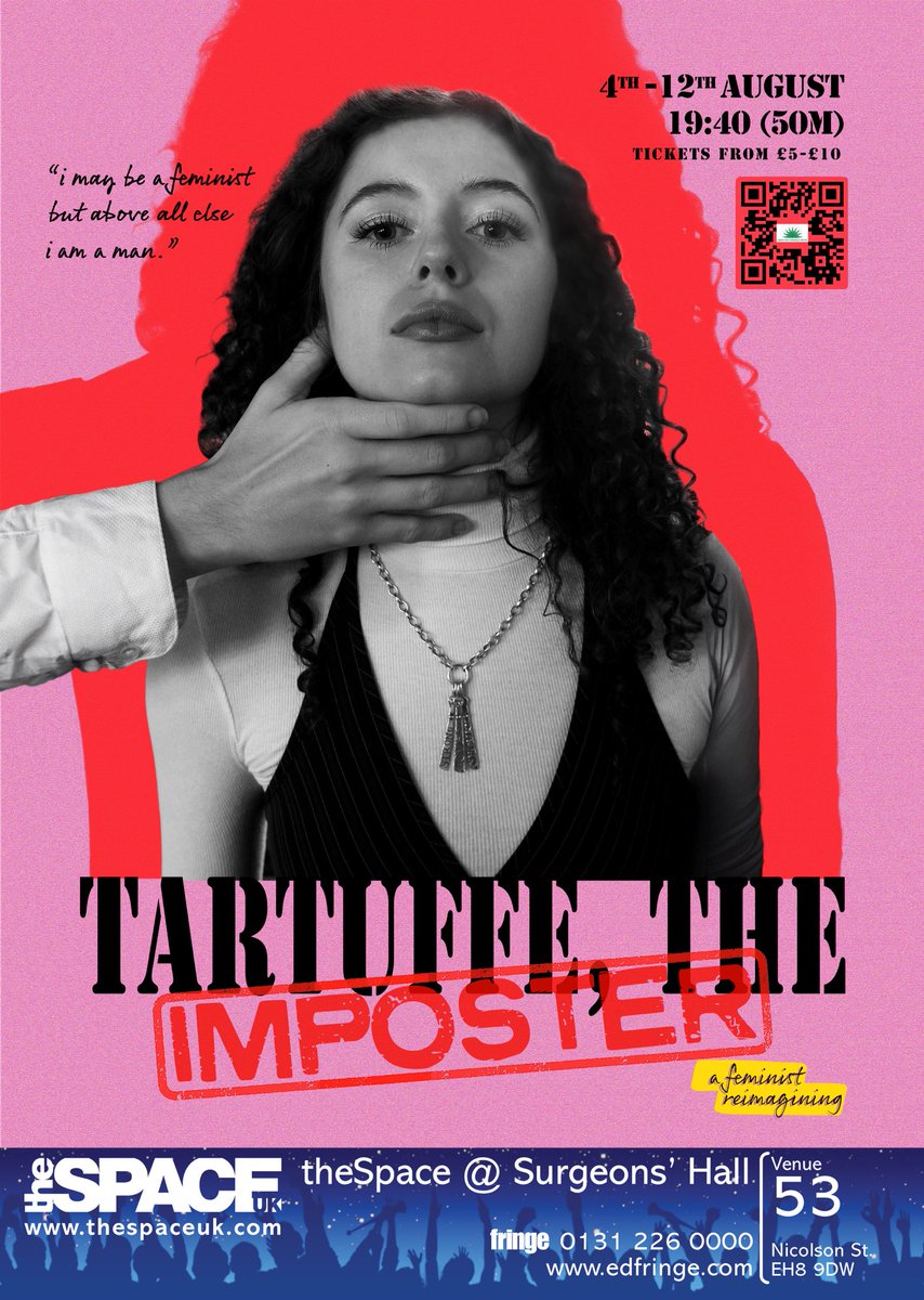 GreenSunProds's tweet photo. @Footlights_tour @edfringe Come check out our feminist reimagine of Molière’s Tartuffe 💅👀💋 Thought provoking but hilarious satire 😎 https://t.co/v57OeO3S6I