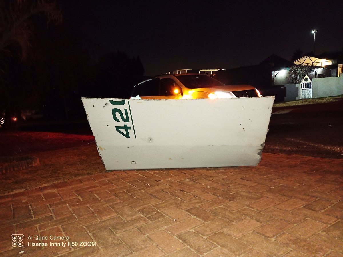 Parts of the CIT van damaged nearby homes in Alberton/Germiston.
#CITRobbery