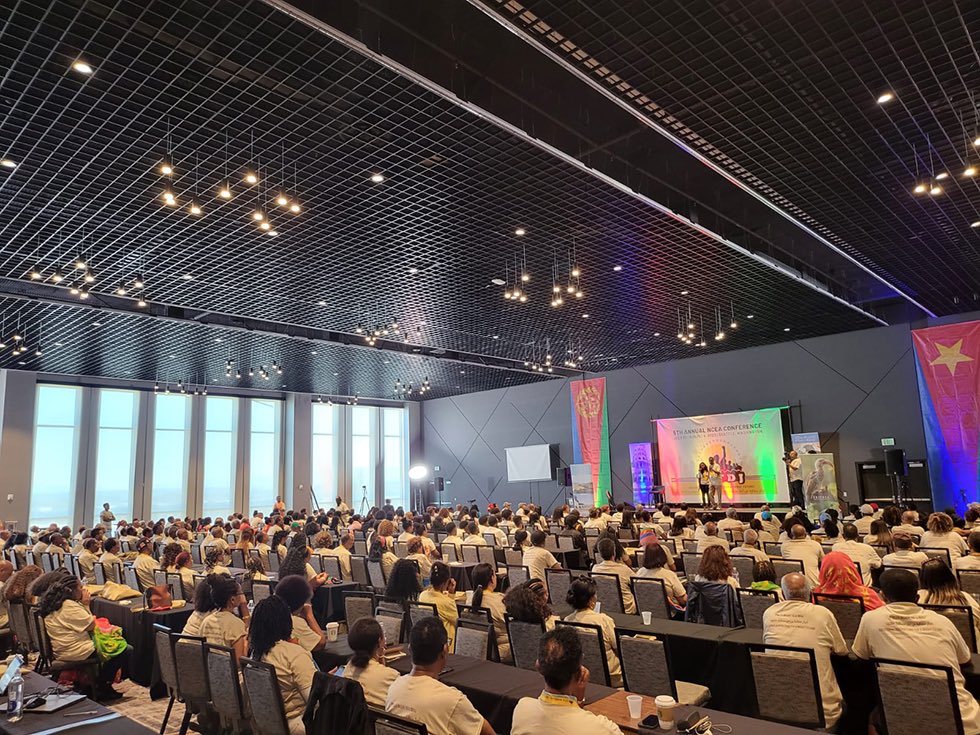 Sharronyemane's tweet photo. #Eritrea: Fifth NCEA conference in Seattle opened yesterday. Event graced by the presence of Gash Barka, Anseba, & Northern Red Sea Governors. Conference discussed annual reports of constituent associations. Cultural show by renowned groups from homeland 
https://t.co/NRYTqlPwMW…@hawelti  #ERITREA🇪🇷
