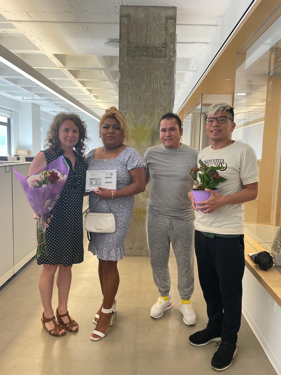 This July, SWP  won lawful permanent resident status for Victoria Galeana Ortiz.  Vicki is a transgender woman from Mexico who has lived in the United States without documents since she was 16. Vicki has overcome hardship as a survivor and is now a leader @MaketheRoadNY !!!