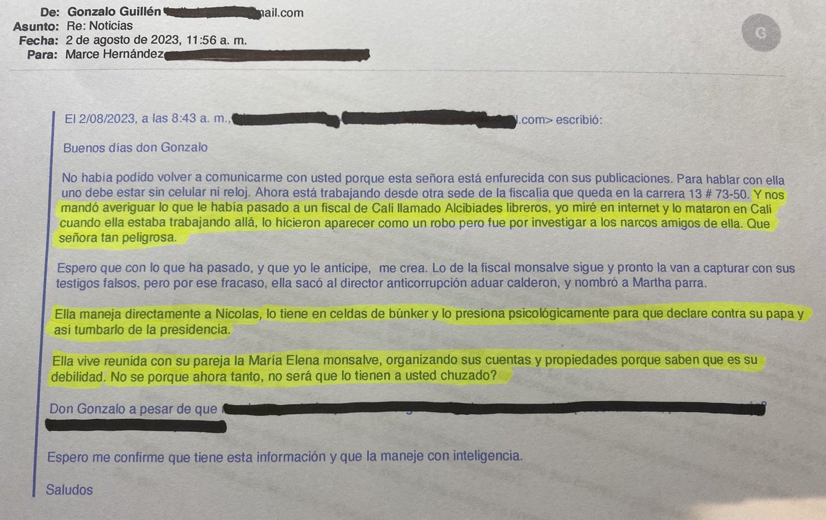 IMPORTANTE: 👉 Acabo de recibir este nuevo reporte de una fuente altísima de la banda criminal <a href="/FiscaliaCol/">Fiscalía Colombia</a> 
La Vicefiscal, Martha Mancera, ficha del cartel del Norte del Valle, maneja esa entidad como se maneja, por ejemplo, el Clan del Golfo o la Oficina de Envigado.