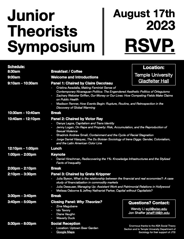 ASA Theory Section tweet media