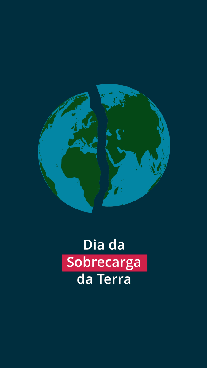 wwfbrasil's tweet photo. Hoje, 2 de agosto, é o dia em que a demanda da humanidade por recursos naturais supera a capacidade do planeta Terra de produzir ou renovar esses recursos em um ano. Se esse dia, chega antes do dia 365 do ano, estamos então consumindo uma reserva que está cada vez mais escassa. https://t.co/5H5dp7WftK