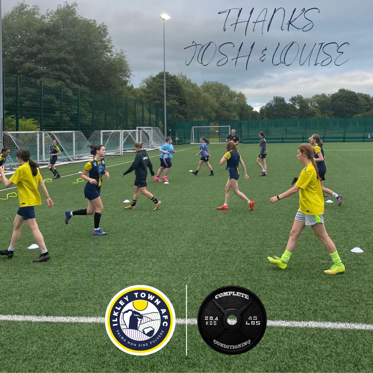 ilkleytown's tweet photo. What a brilliant first pre-season session for our first team &amp; brand new development team with huge thanks to Josh &amp; Louise for sharing their expertise, experience &amp; knowledge!
Our pre-season sessions continue every Thursday and it's not too late to get involved............. https://t.co/mONnpt0s6O