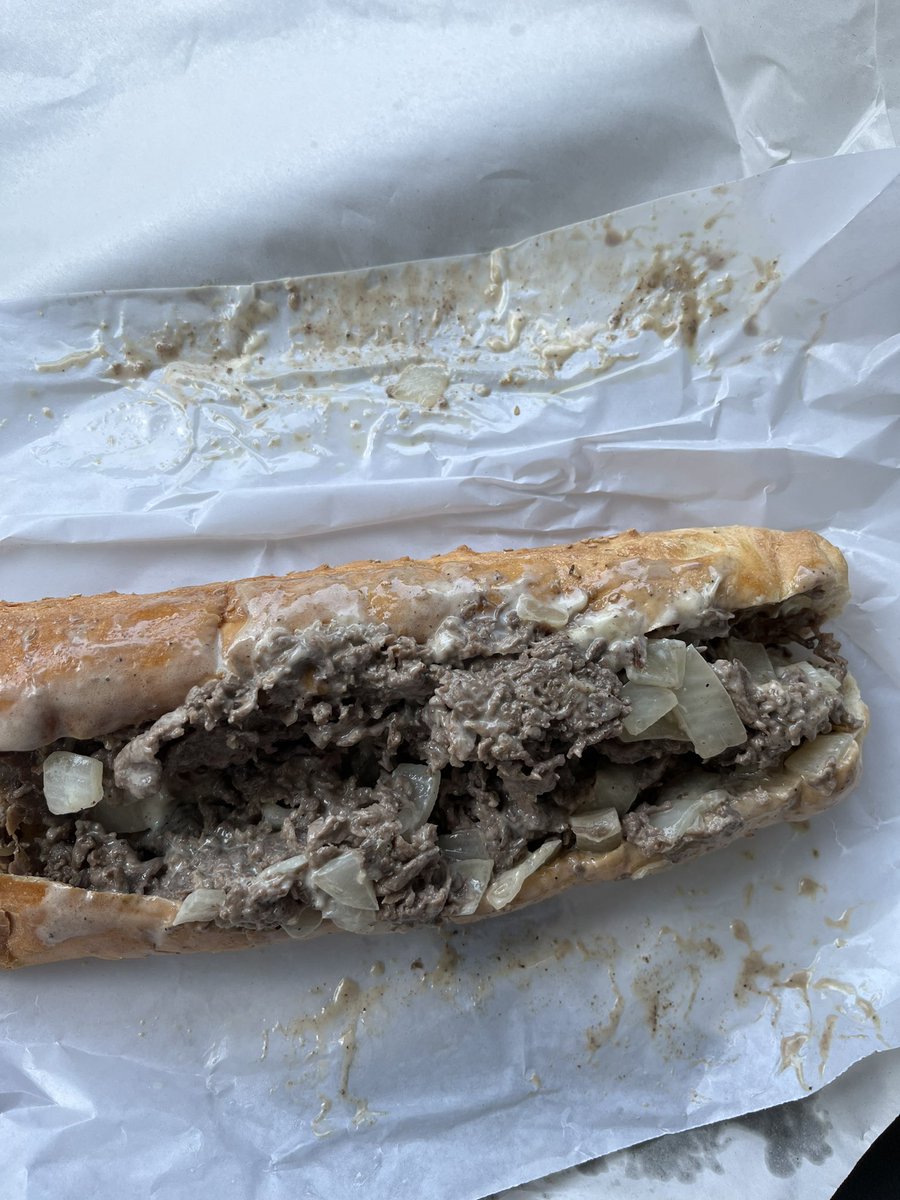 Just had the best cheesesteak I’ve ever had. #Berardibros #southhampton
 #friedonions #coopersharp