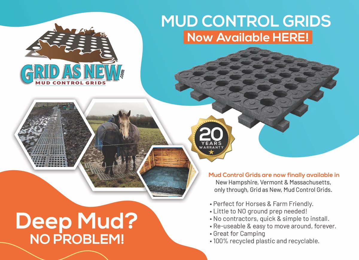 Looking for mud control grids in #NewHampshire #Vermont or #Massachusetts, give us a call or visit our website!  #MudSeason #FarmLife