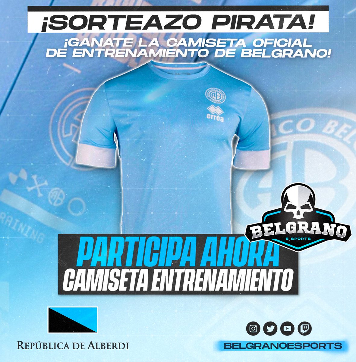 👕🔥¡LA DE ENTRENAMIENTO PUEDE SER TUYA PARA QUE TENGAS UNA FACHA GIGANTE! 🩵🫡

👉 Para participar:

☑️ Seguir a <a href="/CABesportsok/">Belgrano Esports</a>
y <a href="/RepDeAlberdi/">República De Alberdi</a>.
☑️ Darle RT.
☑️ Etiquetar a 3 amigos #Gamers.

🗓️ El viernes 11 de agosto daremos a conocer el/la ganador/a.