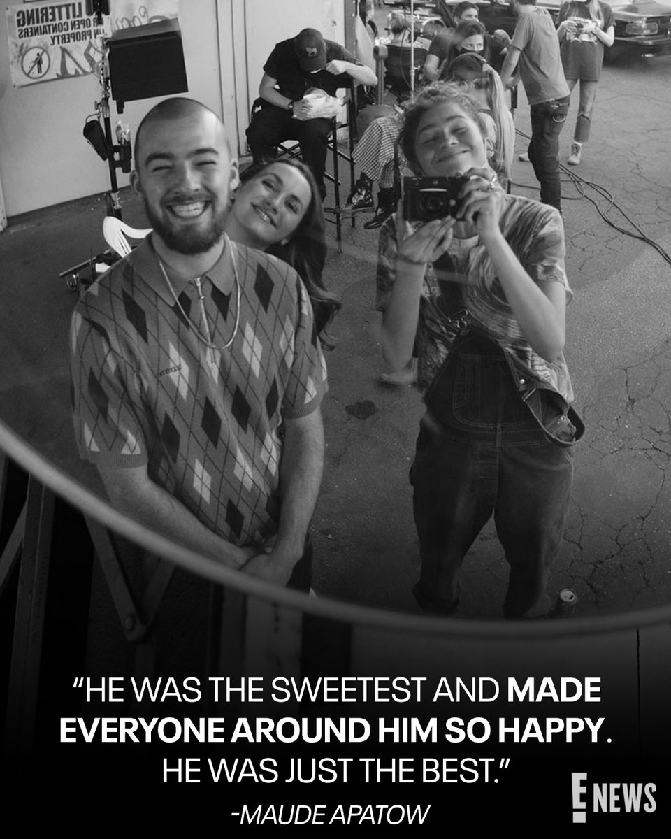 enews's tweet photo. To Fez, love Lexi. 🥺 #Euphoria's Maude Apatow pens a stunning tribute to her late co-star, Angus Cloud. https://t.co/zqtIDOQLul https://t.co/s7Np3nFVJi