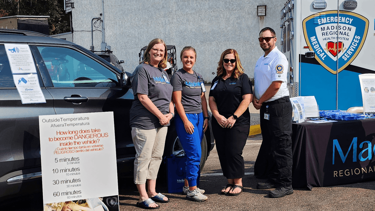 Madison_Health's tweet image. We had a great time at National Night Out! 
Never leave a child inside a vehicle alone. Not even for a minute! For safety tips, click here: madisonregionalhealth.org/wp-content/upl…