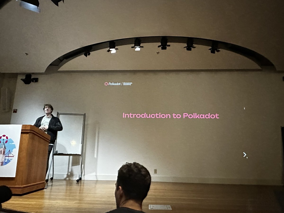 niklabh's tweet image. The @rphmeier is on stage at #PolkadotAcademy Things are about to get serious