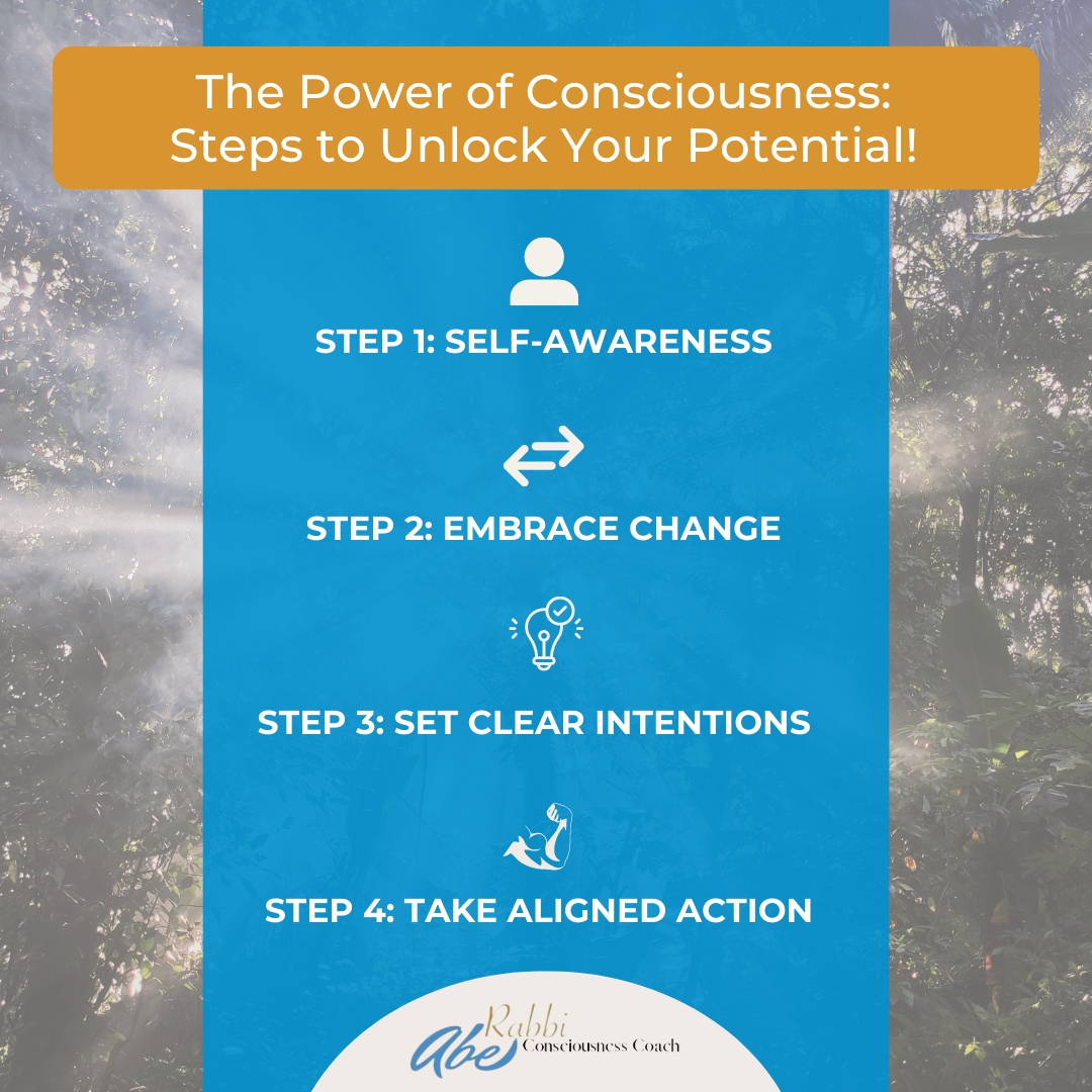Unlock your potential with the power of consciousness!

Ready to embark on this transformative journey? Book a free 30-Minute consultation with me and start unleashing your true potential.

Visit rabbiabe.com to schedule your session today!