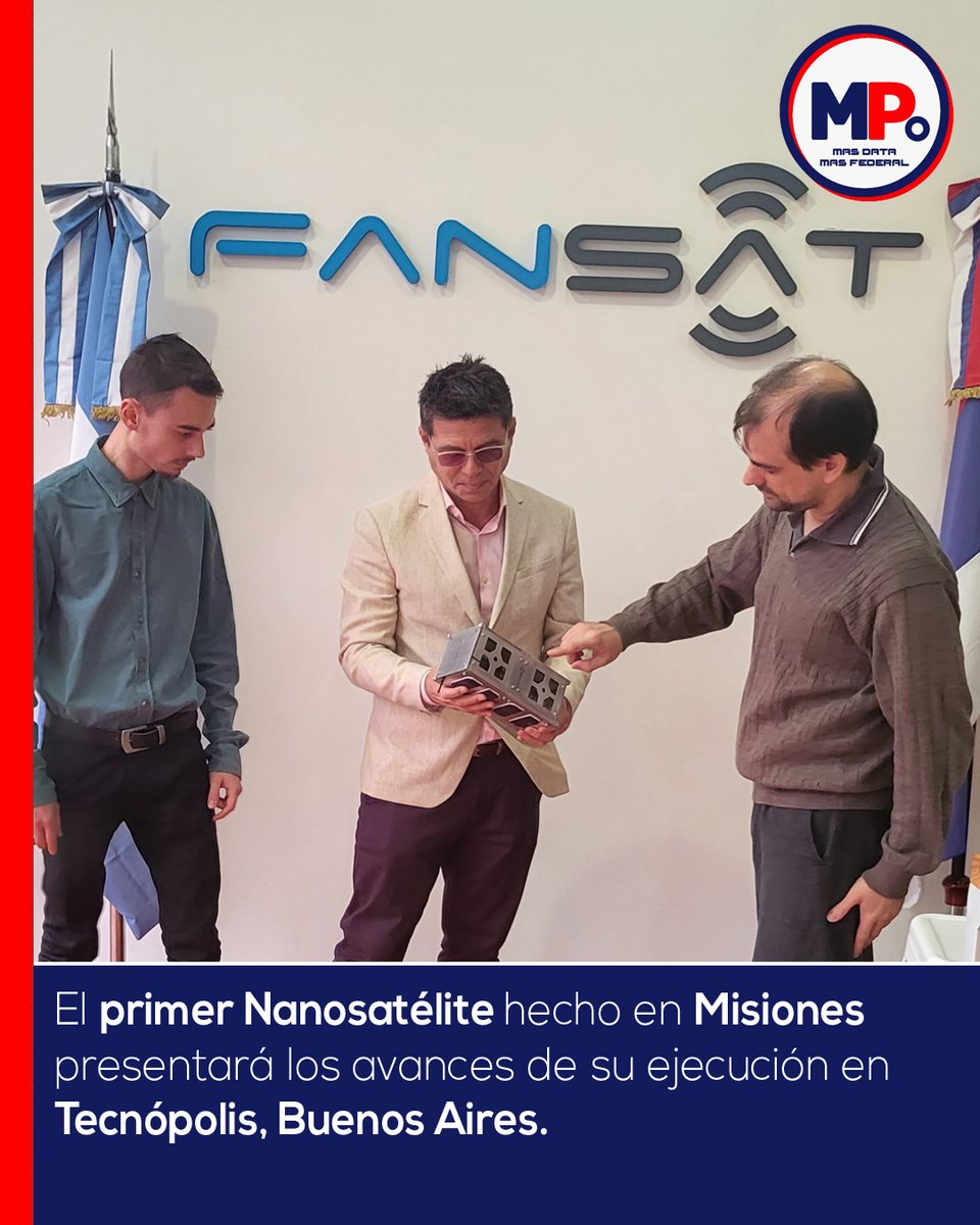 El próximo 11/08 en Tecnópolis, se presentará los avances del proyecto "Melchora" : Primer NanoSatelite #HECHOENMISIONES #OBERA, que se desarrolla en #fansat <a href="/faniotargentina/">FanIOT Argentina</a> junto con <a href="/unam_misiones/">Universidad Nacional de Misiones</a>.Medira la Huella de Carbono de la Selva Misionera.