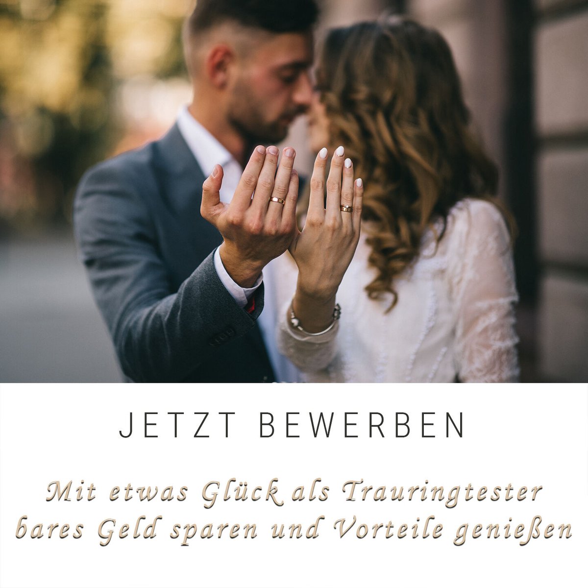 Juw_Schmuck's tweet photo. ❤️ Wir suchen DICH als Trauringtester ❤️
Mit etwas Glück als Trauringtester bares Geld sparen und dadurch viele Vorteile genießen.
➡ https://t.co/Jv1xfYgNON
#TrauringTester #TrauringeTester #EheringTester #EheringeTester #Trauringe #Eheringe #Verlobt #Heiraten #WirHeiraten https://t.co/DuqFszFq9u