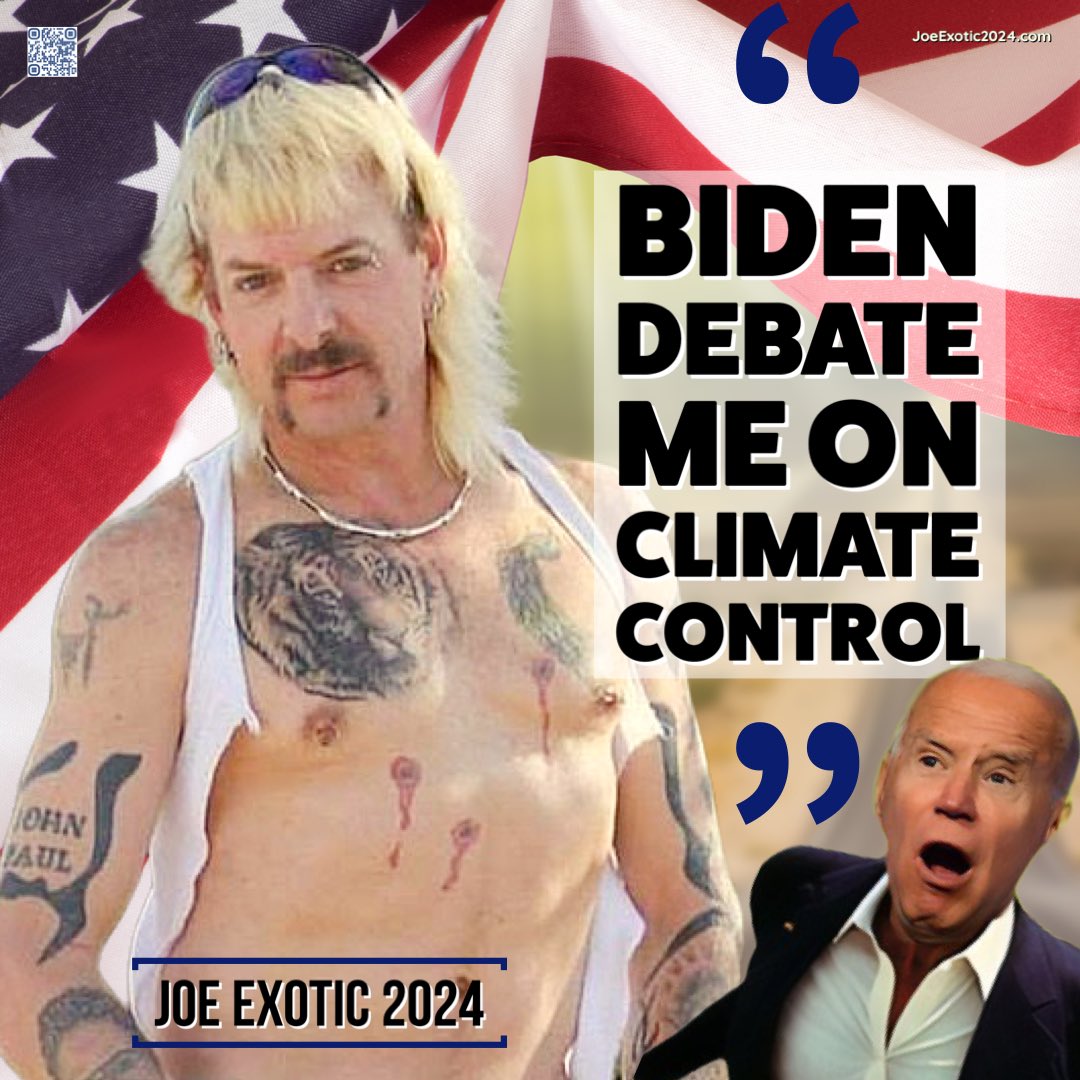 Hey @JoeBiden debate me on climate control. 

#debate #whatdoyouhavetolose #biden #fixthisshit #joeexotic2024